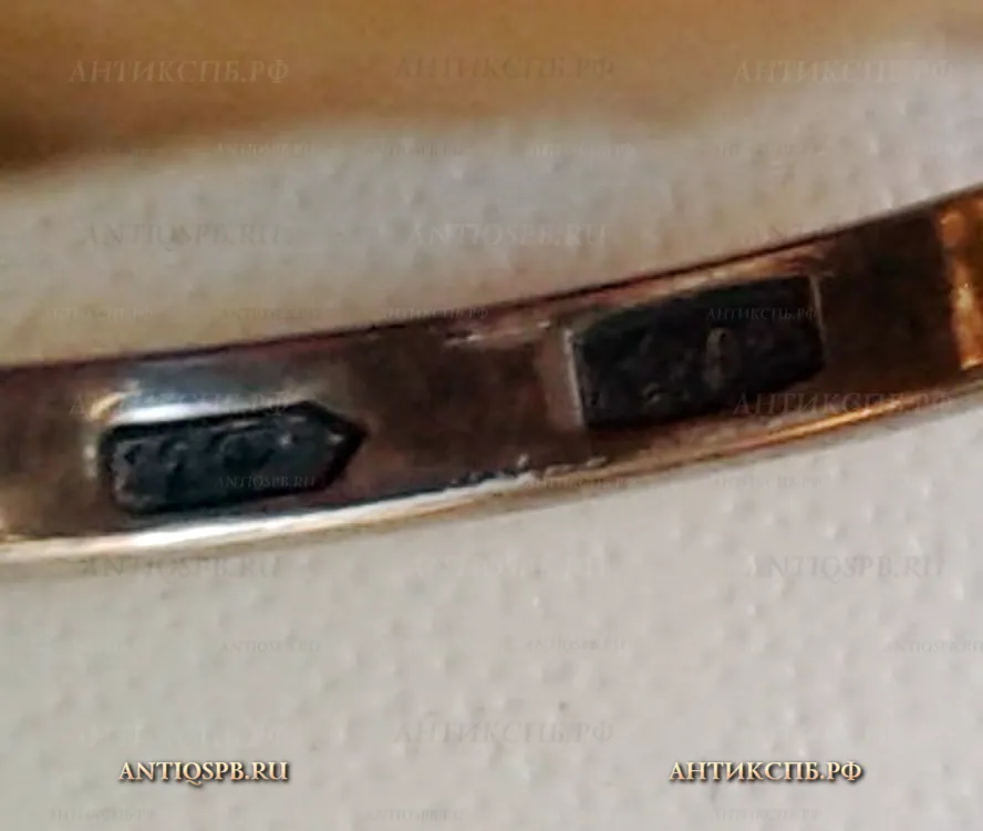 Кольцо серебряное. Русские самоцветы. СССР. Вт. пол. ХХ века. №21625.1